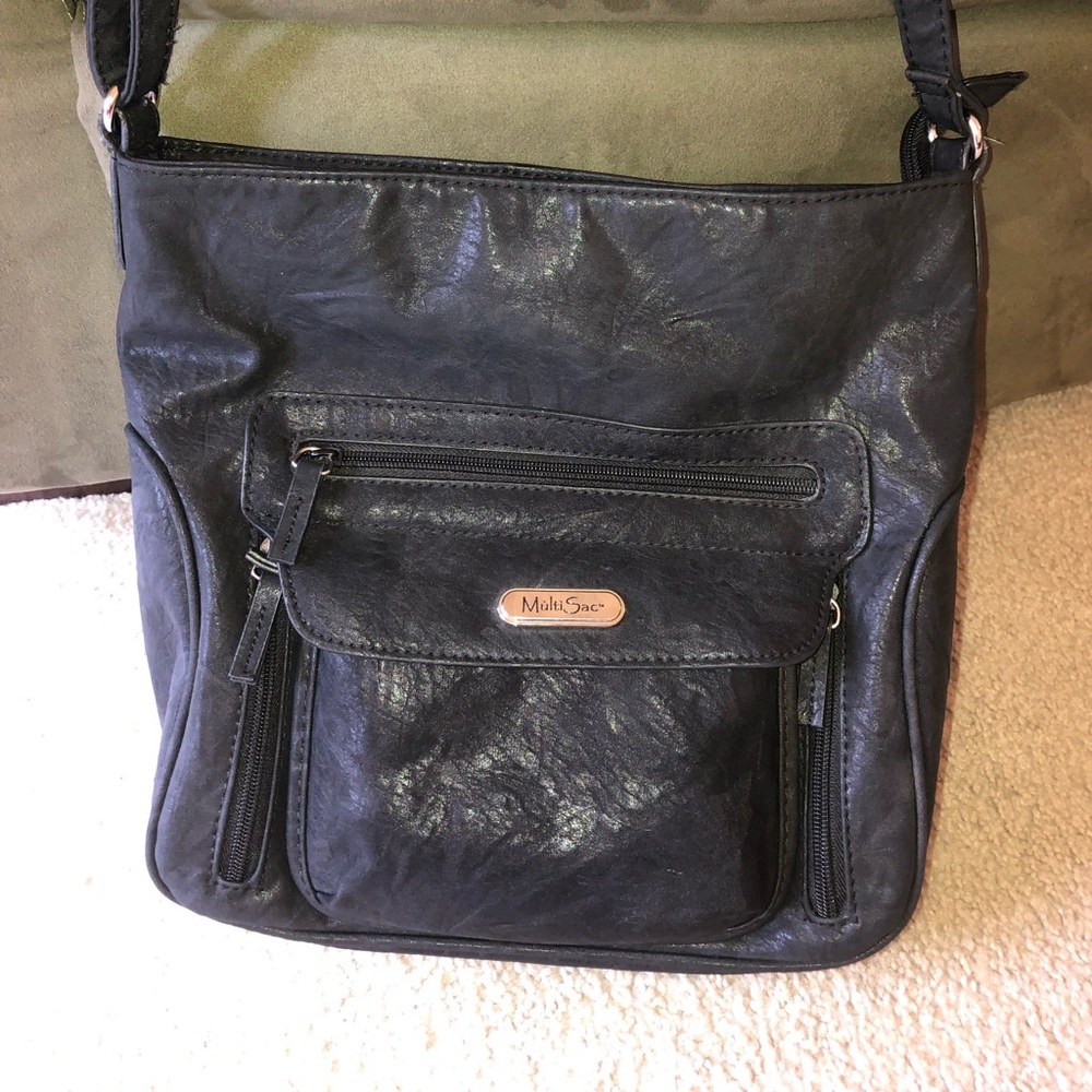 Charcoal-Colored Multi-Sac Bag